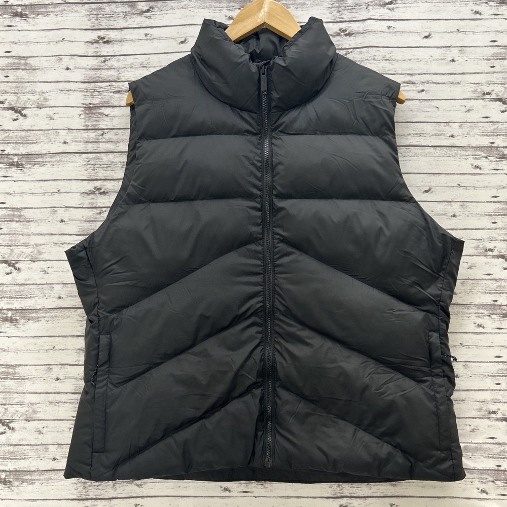 Tentree Men's PRIMALOFT Puffer Vest Eco Jet Black Size XL Water Resistant